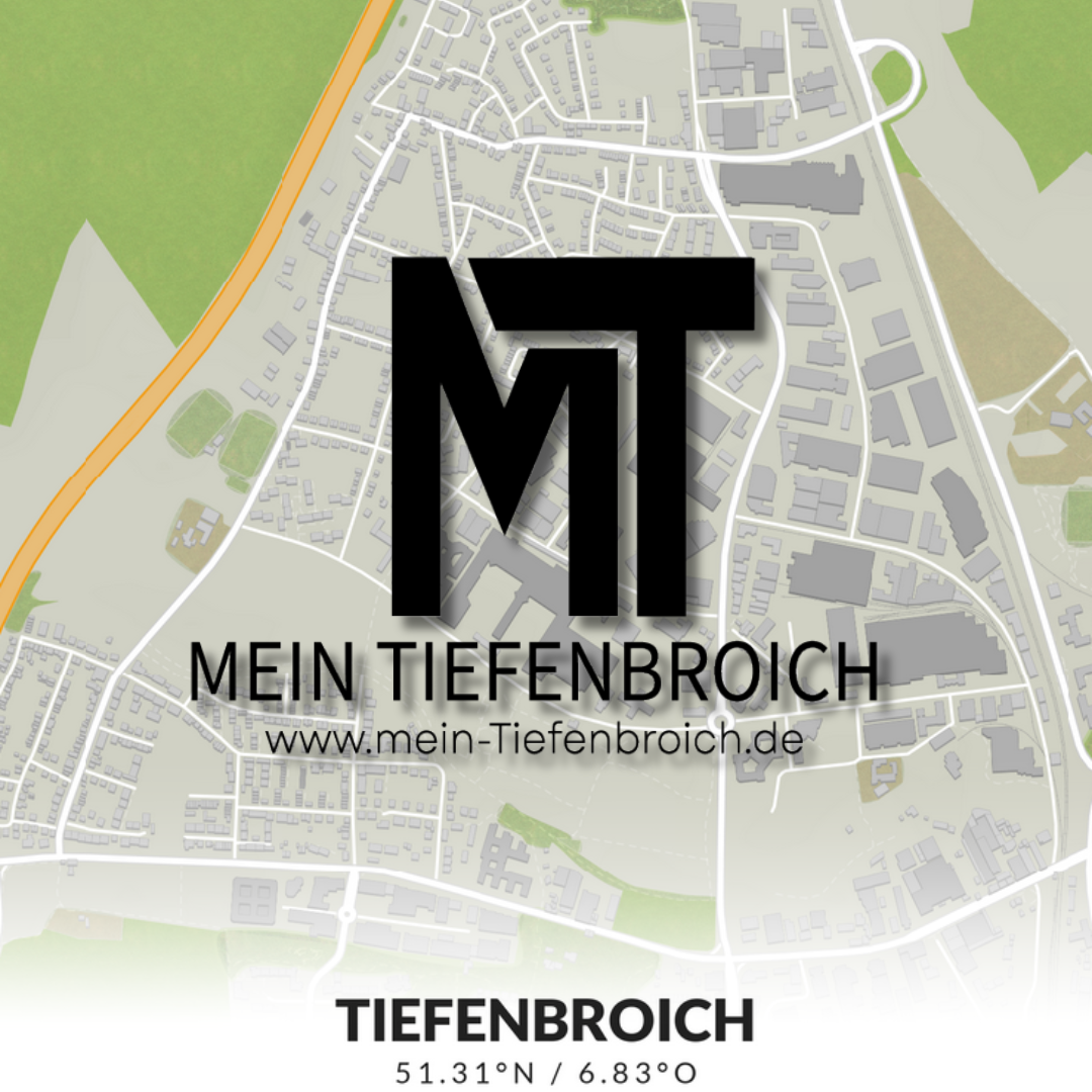 Karte Tiefenbroich mit Mein Tiefenbroich Logo